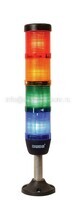 Сигнальная колонна IP65, 50 мм, LED FLASH 24V AC/DC, цвет крас, желт, зеле, син, IK54F024XM03E - EMAS 
