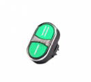 Головка для сдвоенной кнопки, зеленая, BDK20YY10 - EMAS 