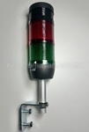 Сигнальная колонна IP40, 70 мм, LED FLASH 220V AC, зуммер, цвет красный, зеленый, IK72F220ZD01 - EMAS 