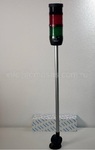 Сигнальная колонна IP40, 70 мм, LED FLASH 220V AC, зуммер, цвет красный, зеленый, IK72F220ZD25 - EMAS 