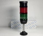 Сигнальная колонна IP40, 70 мм, LED 220V AC, зуммер, цвет красный, IK72L220ZM03 - EMAS 