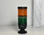 Сигнальная колонна IP65, 70 мм, LED FLASH 220V AC, цвет желтый, зеленый, IK72SYF220XM02E - EMAS 