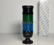 Сигнальная колонна IP40, 70 мм, LED FLASH 220V AC, зуммер, цвет зеленый, зеленый, IK72YMF220ZM02 - EMAS 