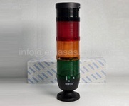 Сигнальная колонна IP40, 70 мм, LED FLASH 24V AC/DC, зуммер, цвет красн., желт., зел., IK73F024ZM02 - EMAS 