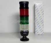 Сигнальная колонна IP40, 70 мм, LED FLASH 24V AC/DC, зуммер, цвет крас., зел.,бел., IK73KYBF024ZM02 - EMAS 