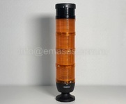 Сигнальная колонна IP40, 70 мм, LED FLASH 24V AC/DC, зуммер,  цвет желтый, IK74SSSSF024ZM02 - EMAS 