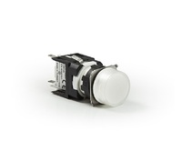 Светосигнальная арматура белая 12-24V AC/DC, D050YXB - EMAS 