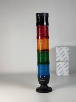 Сигнальная колонна IP40, 50 мм, LED 24V AC/DC, зуммер, цвет крас, желт, зел, син, IK54L024ZM02 - EMAS 