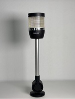 Сигнальная колонна IP65, 70 мм, LED FLASH 220V AC, цвет белый, IK71BF220XD24E - EMAS 