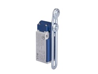 Выключатель концевой синхронного переключения угловой 2-направленный с пластмассовой консолью, стальным роликом Ф18мм на длинном регулируемом рычаге (1НО+2НЗ), L5K25MEM123 - EMAS 