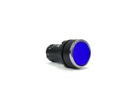 Кнопка моноблочна с фиксацией, синяя (1НО), MB100FM - EMAS 