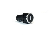 Кнопка моноблочная без фиксации вертикальная стрелка, черная (1НО+1НЗ), MB102DHOD - EMAS 