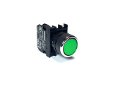 Кнопка без фиксации, зеленая (1НО), B100DY - EMAS 