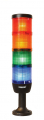 Сигнальная колонна IP40, 70 мм, LED 24V AC/DC, цвет красный, желтый, зеленый, синий, IK74L024XM01 - EMAS 