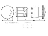 Кнопка аварийная "Грибок" с фиксацией (1НО+1НЗ), KB14E - EMAS 