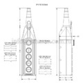 Пульт управления 5-и кнопочный, 2-х скоростной, PV5E30B44 - EMAS 