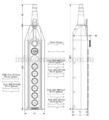 Пульт управления 8-и кнопочный, 1-х скоростной, PV9E30B222AC20 - EMAS 