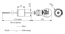 Сигнализатор уровня поплавковый 1,75м, SKF1A - EMAS 