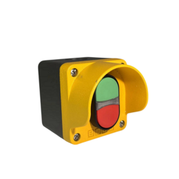 Пост 1-но кнопочный металлический (1НО+1НЗ) с подсветкой 12-30V AC/DC, M1C172K20KY - EMAS 