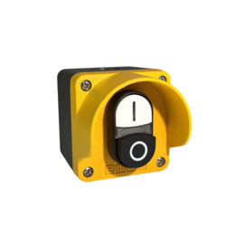 Пост 1-но кнопочный металлический (1НО+1НЗ) с подсветкой 12-30V AC/DC, M1C172K21HB - EMAS 