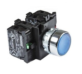 Кнопка без фиксации синяя (2НO+2НЗ), CM305DM - EMAS 