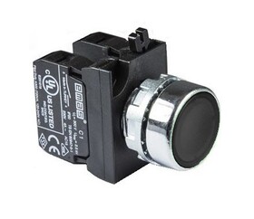 Кнопка без фиксации черная (1НО+1НЗ), CM102DH - EMAS 