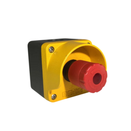 Пост 1-но кнопочный металлический (2Н3) с подсветкой 12-30V AC/DC, M1C252ECS30 - EMAS 