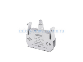 Блок подсветки с красным светодиодом 12-30V AC/DC, B6 - EMAS 