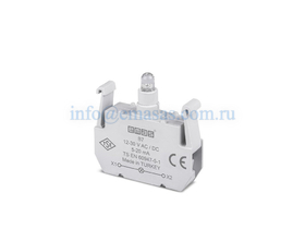 Блок подсветки с синим светодиодом 12-30V AC/DC, B7 - EMAS 