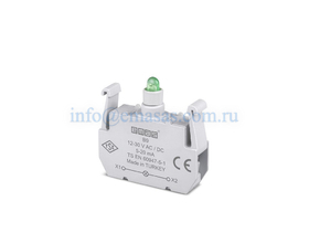 Блок подсветки с зеленым светодиодом 12-30V AC/DC, B9 - EMAS 