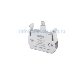 Блок подсветки с красным светодиодом 100-230V AC, BK - EMAS 