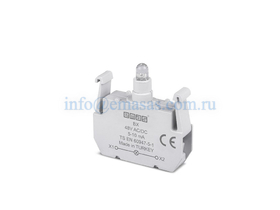 Блок подсветки с желтым светодиодом 48V AC/DC, BX - EMAS 