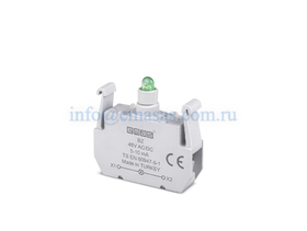 Блок подсветки с зеленым светодиодом 48V AC/DC, BZ - EMAS 