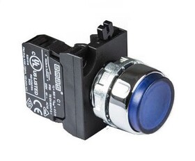Кнопка выступающая синяя (1НЗ), CM200HM - EMAS 