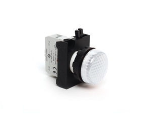 Светосигнальная арматура белая 12-30V AC/DC, CP050XB - EMAS 