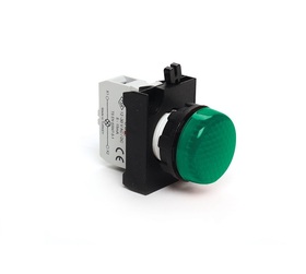Светосигнальная арматура зеленая 12-30V AC/DC, CP090XY - EMAS 