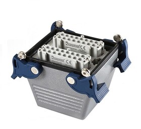 Розетка 32 полюса, боковой кабельный ввод с фиксатором EBM32PU14 - EMAS 