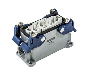 Вилка (4x80A)+(2x16A), монтаж на панель с фиксатором EBM806FD24 - EMAS 