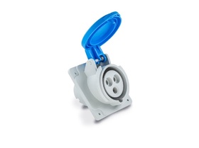 Розетка кабельная с наклоном 3x16A (2P+E), ECE316V4PE - EMAS 