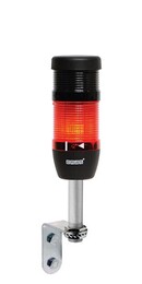 Сигнальная колонна IP40, 50 мм, LED FLASH 220V AC, зуммер цвет красный, IK51F220ZD01 - EMAS 