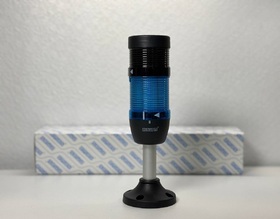 Сигнальная колонна IP40, 50 мм, LED FLASH 24V AC/DC, зуммер, цвет синий, IK51MF024ZM03 - EMAS 