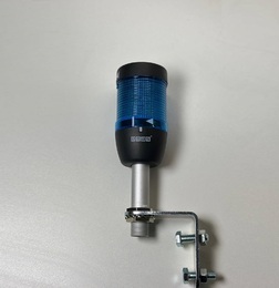 Сигнальная колонна IP65, 50 мм, LED FLASH 220V AC, цвет синий, IK51MF220XD01E - EMAS 