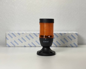 Сигнальная колонна IP65, 50 мм, LED FLASH 220V AC, цвет желтый, IK51SF220XM02E - EMAS 