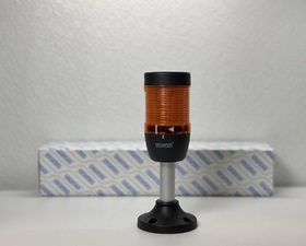Сигнальная колонна IP65, 50 мм, LED FLASH 220V AC, цвет желтый, IK51SF220XM03E - EMAS 
