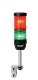 Сигнальная колонна IP40, 50 мм, LED 24V AC/DC, цвет красный, зеленый, IK52L220XD01 - EMAS 