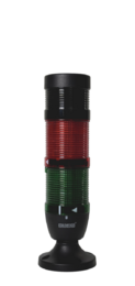 Сигнальная колонна 50 мм, LED FLASH 220V AC, зуммер, IP65, IK52F220ZM02E - EMAS 