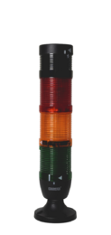 Сигнальная колонна 50 мм, LED 220V AC, зуммер, IP40, IK53L220ZM02 - EMAS 