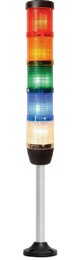 Сигнальная колонна IP40, 50 мм, LED FLASH 220V AC, цвет красн, желт, зелен, син, бел, IK55L220XM05 - EMAS 