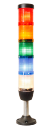 Сигнальная колонна 50 мм, LED 24V AC/DC, IP65, IK55L024XM03E - EMAS 