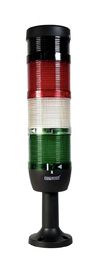 Сигнальная колонна 70 мм, LED 220V AC, зуммер, IP40, IK73KBYL220ZM01 - EMAS 
